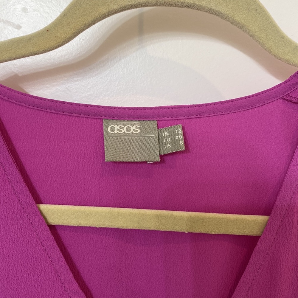 Asos floor length, purple dress. Size US 8. - Picture 4 of 4